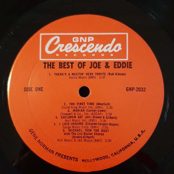 Joe & Eddie : The Best Of Joe & Eddie  (LP, Comp)