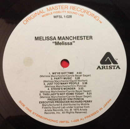 Melissa Manchester : Melissa (LP, Album, Ltd, RM)