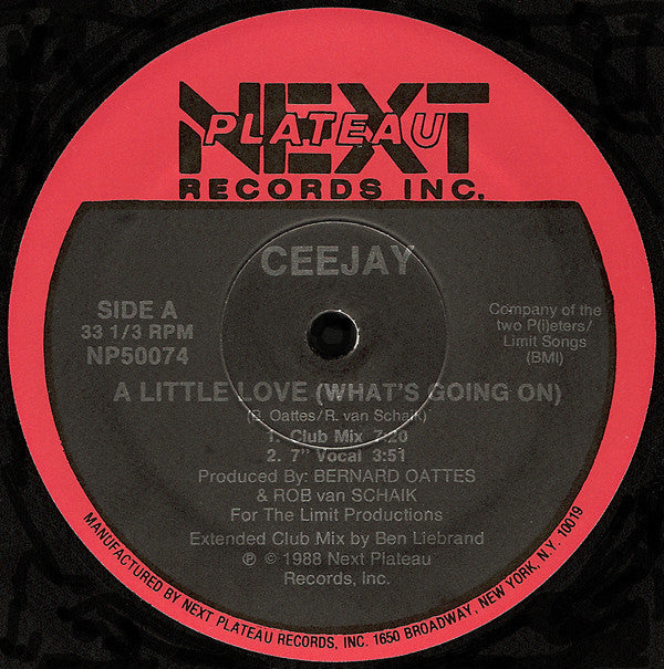 Ceejay : A Little Love (What's Going On) (12")