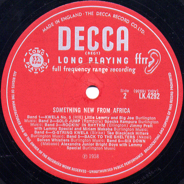 Various : Something New From Africa (LP)