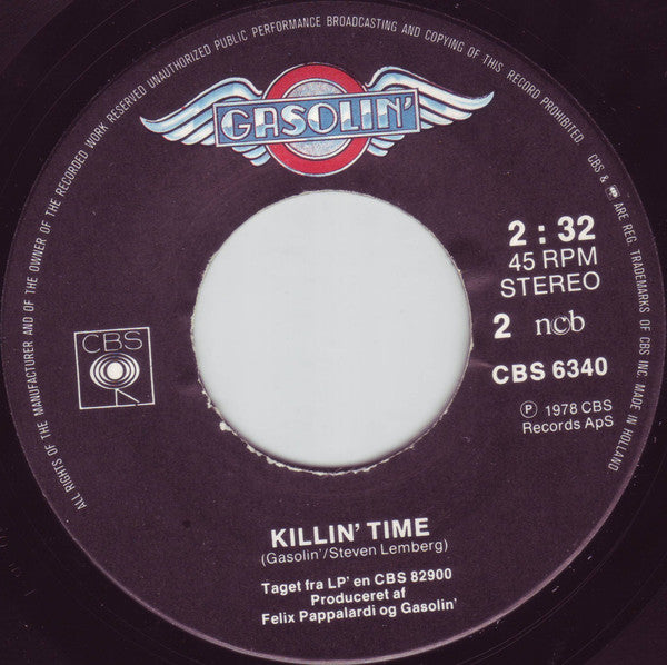 Gasolin' : Uh-Lu-La-Lu / Killin' Time (7")