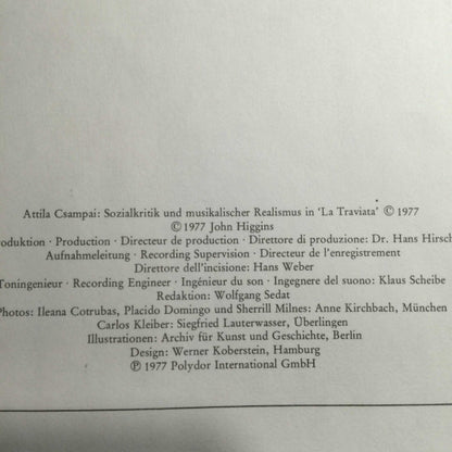 Giuseppe Verdi - Ileana Cotrubas, Placido Domingo, Sherrill Milnes, Bayerisches Staatsorchester, Carlos Kleiber : La Traviata (2xLP, Album + Box)