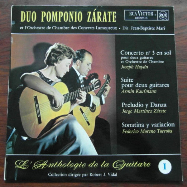 Duo Pomponio-Zarate, Orchestre De Chambre Des Concerts Lamoureux, Jean-Baptiste Mari : L'Anthologie De La Guitare I (LP, Mono)