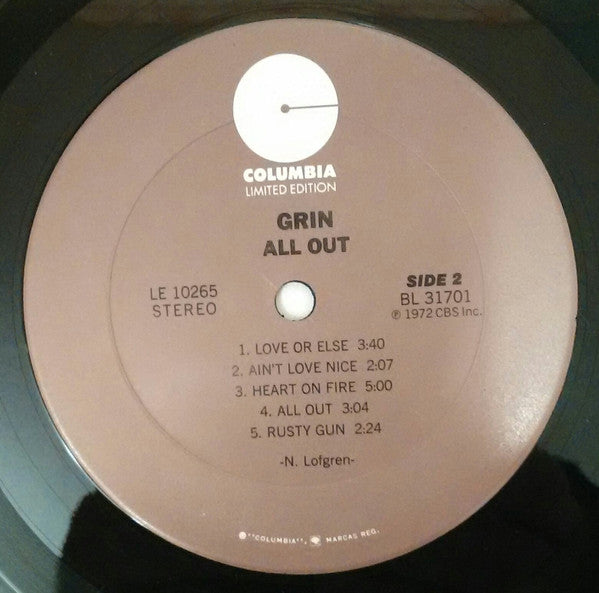 Grin : All Out (LP, Album, RE)