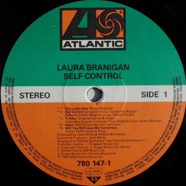 Laura Branigan : Self Control (LP, Album)