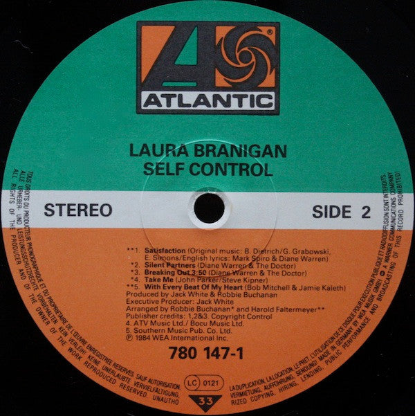 Laura Branigan : Self Control (LP, Album)