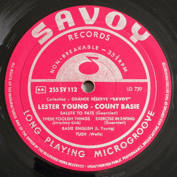 Lester Young, Count Basie : Lester Young - Count Basie (10", Comp)