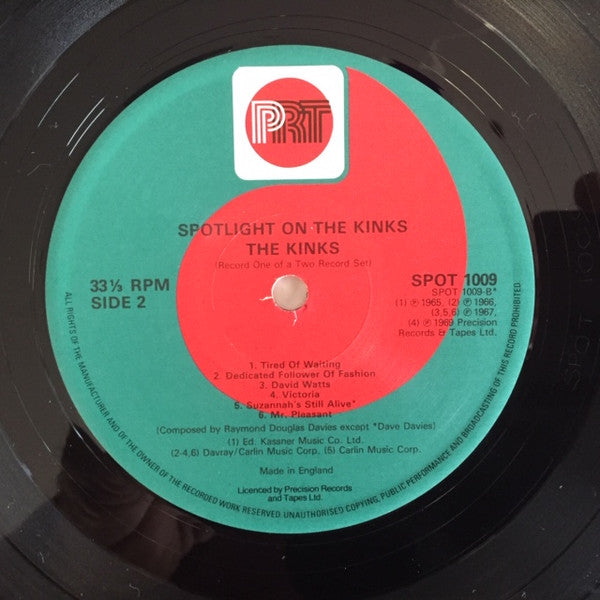 The Kinks : Spotlight On The Kinks (2xLP, Comp, Mono)