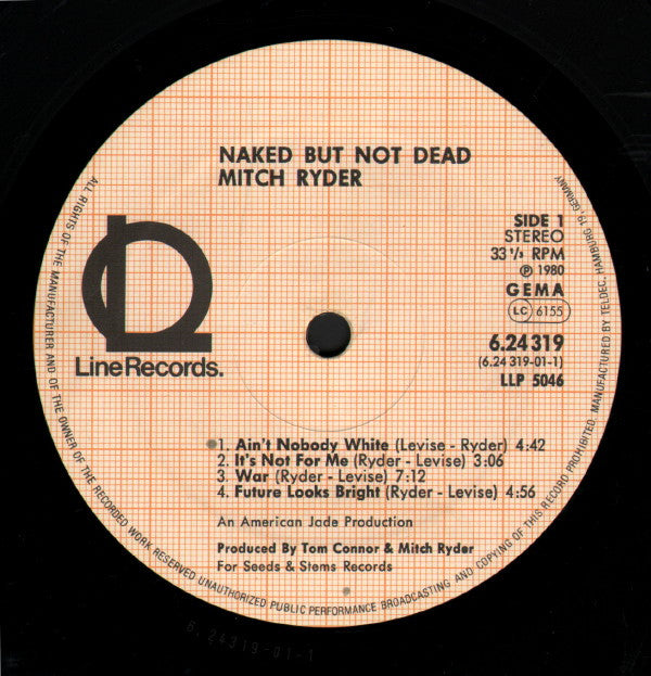 Mitch Ryder : Naked But Not Dead (LP, Album)