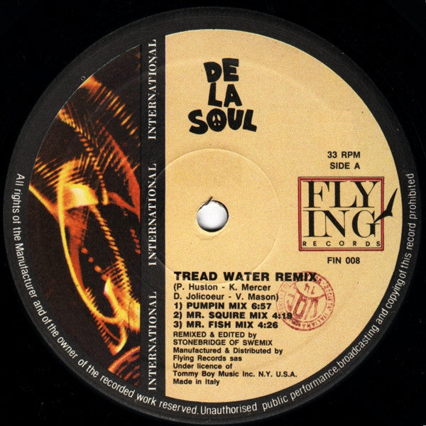 De La Soul : Tread Water Remix / De La Soul Megamix (12")