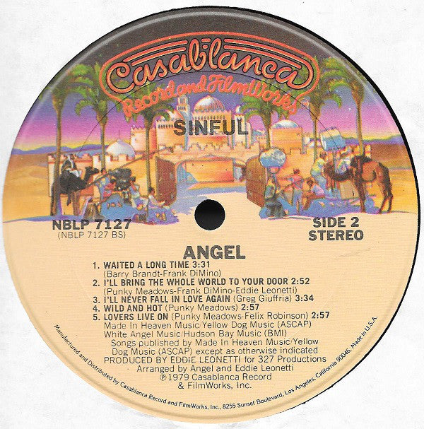 Angel (24) : Sinful (LP, Album, PRC)