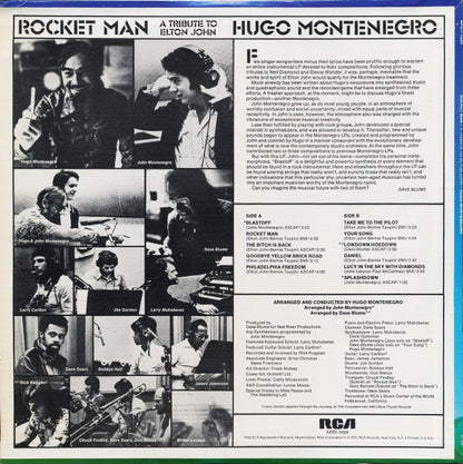 Hugo Montenegro : Rocket Man (A Tribute To Elton John) (LP, Album, Quad)