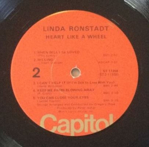 Linda Ronstadt : Heart Like A Wheel (LP, Album)