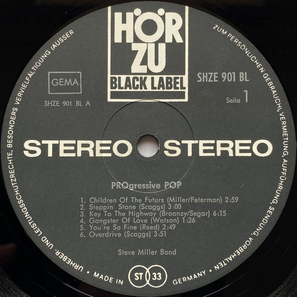 Steve Miller Band : PROgressive POP (LP, Comp, S/Edition)