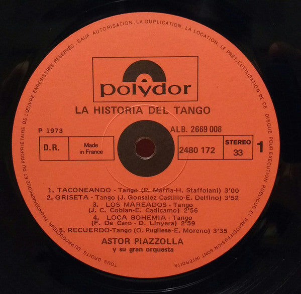 Astor Piazzolla : Histoire Du Tango (2xLP, Comp, RE, Gat)