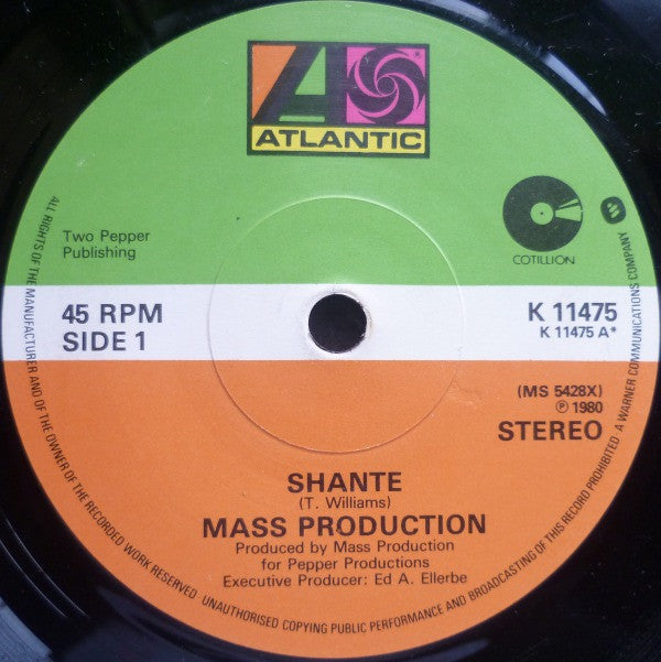 Mass Production : Shante (7", Single)