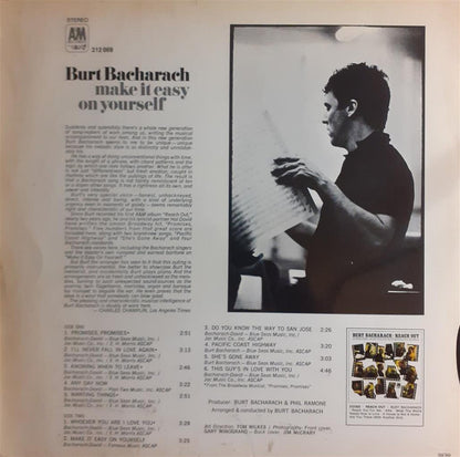 Burt Bacharach : Make It Easy On Yourself (LP, Album)