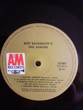 Burt Bacharach : Make It Easy On Yourself (LP, Album)