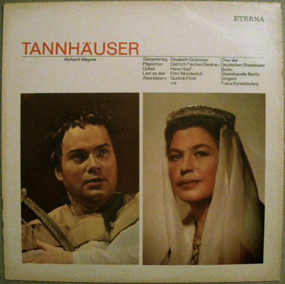 Richard Wagner, Elisabeth Grümmer, Dietrich Fischer-Dieskau, Hans Hopf, Fritz Wunderlich, Gottlob Frick u.a., Chor Der Staatsoper Berlin, Staatskapelle Berlin, Franz Konwitschny : Tannhäuser (LP)