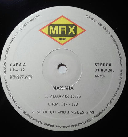 Mike Platinas & Javier Ussia : Max Mix (El Primer Megamix Español) (LP, Comp, Mixed, RE)