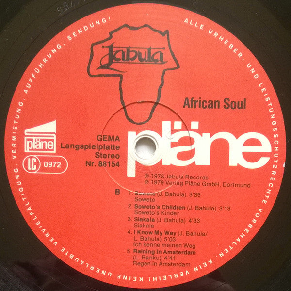 Jabula : African Soul (LP, Album)