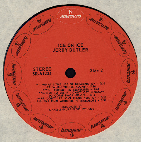 Jerry Butler : Ice On Ice (LP, Album, Mer)