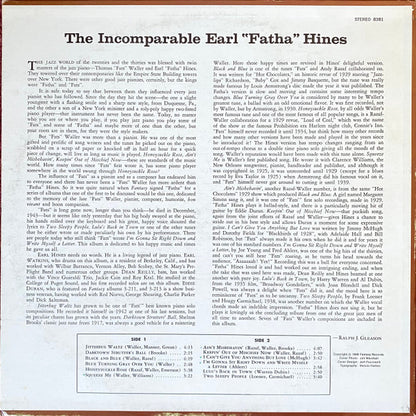 Earl Hines : The Incomparable Earl "Fatha" Hines (LP)