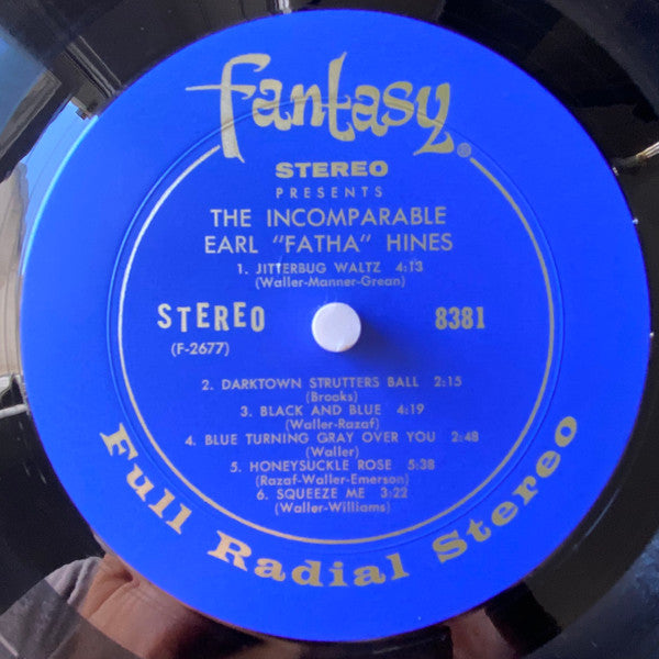 Earl Hines : The Incomparable Earl "Fatha" Hines (LP)