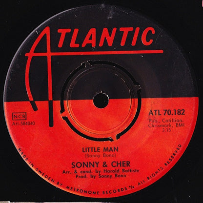 Sonny & Cher : Little Man (7", Single, 4-p)