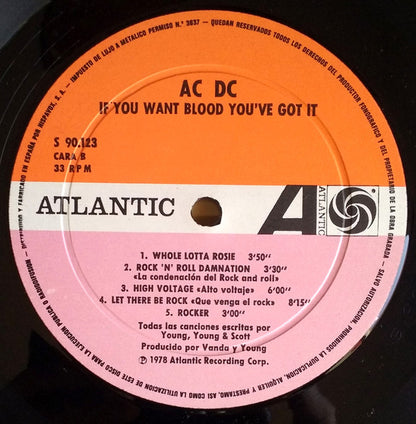 AC/DC : If You Want Blood You've Got It (LP, Album, RP)