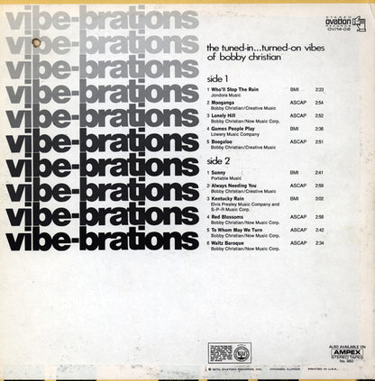 Bobby Christian : Vibe-brations (LP, Album)