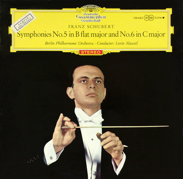 Franz Schubert, Berliner Philharmoniker, Lorin Maazel : Symphonies No.5 In B Flat Major And No.6 In C Major (LP)