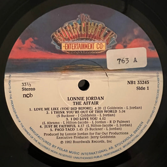 Lonnie Jordan : The Affair (LP, Album)