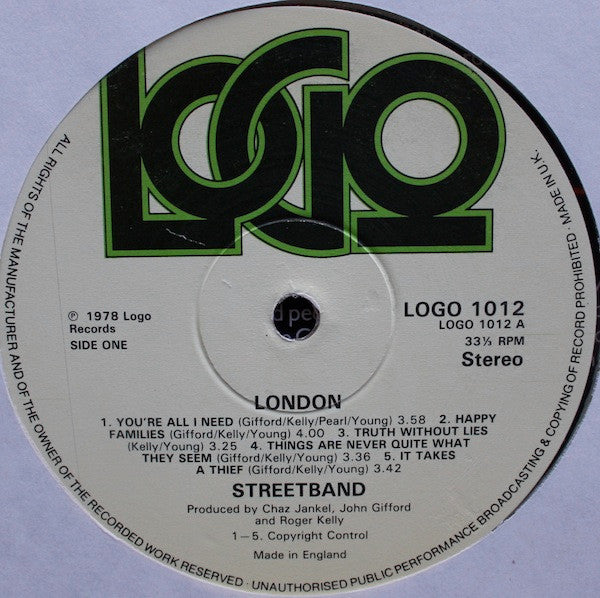 Streetband : London (LP, Album, Tra)