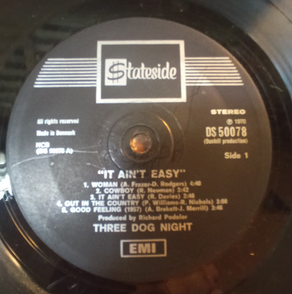 Three Dog Night : It Ain't Easy (LP, Album, Gat)