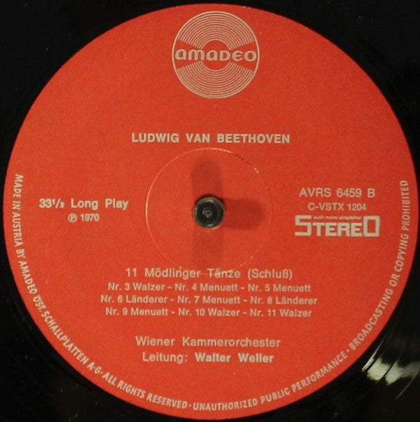 Ludwig Van Beethoven : 12 Kontertänze / 11 Mödlinger Tänze (LP)