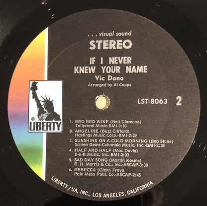 Vic Dana : If I Never Knew Your Name (LP, Album)