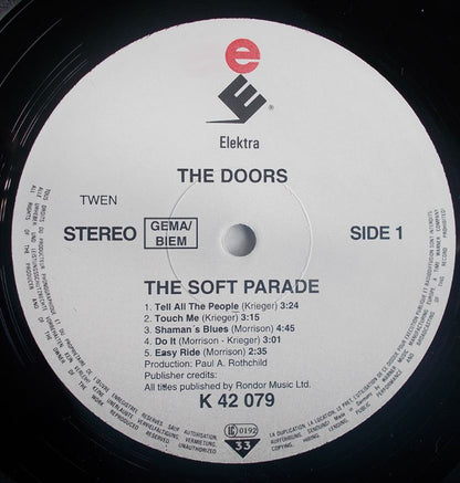 The Doors : The Soft Parade (LP, Album, RE)