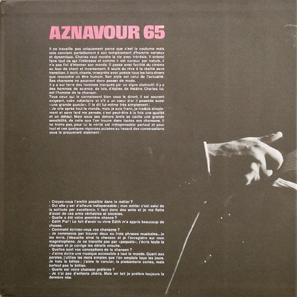 Charles Aznavour : Aznavour 65 (LP, Album, Gat)