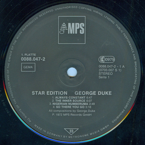 George Duke : Star Edition (2xLP, Comp)