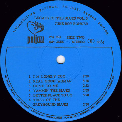 Juke Boy Bonner : The Legacy Of The Blues Vol. 5 (LP, Album, RE)