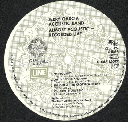Jerry Garcia Acoustic Band : Almost Acoustic (2xLP, Album, Whi)