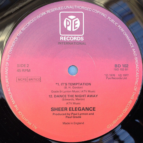 Sheer Elegance : Milky Way (12")