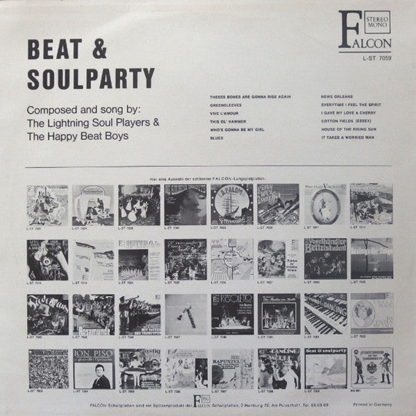 Lightning Soul Players & The Happy Beat Boys : Beat & Soulparty (LP, Album)