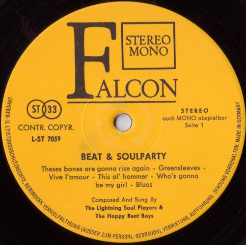 Lightning Soul Players & The Happy Beat Boys : Beat & Soulparty (LP, Album)