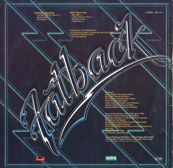 The Fatback Band : Man With The Band (LP, Album)