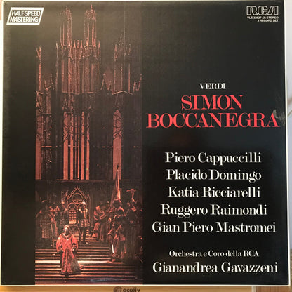 Giuseppe Verdi / Piero Cappuccilli, Placido Domingo, Katia Ricciarelli, Ruggero Raimondi, Gian Piero Mastromei, RCA Italiana Symphony Orchestra E RCA Italiana Opera Chorus, Gianandrea Gavazzeni : Simon Boccanegra (3xLP + Box)