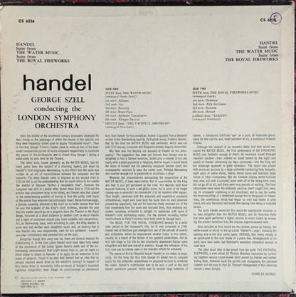 Georg Friedrich Händel, George Szell, London Symphony Orchestra : The Water Music / The Royal Fireworks (LP, Album, FFS)