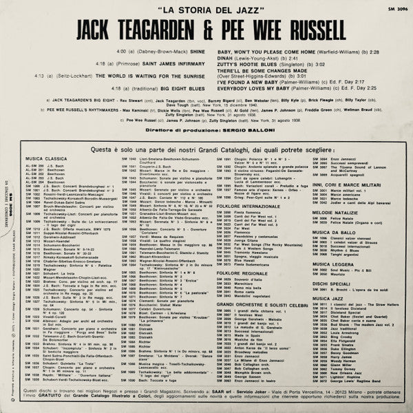 Jack Teagarden & Pee Wee Russell : Jack Teagarden Pee Wee Russell (LP, Comp, RE)