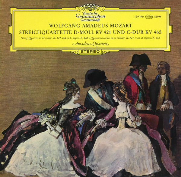 Wolfgang Amadeus Mozart, Amadeus-Quartett : Streichquartette D-moll KV 421 Und C-dur KV 465 (LP, 11/)